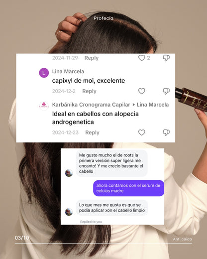 SERÚM ROOTS CON TETRAPEPTIDOS / CRECIMIENTO (capixyl).