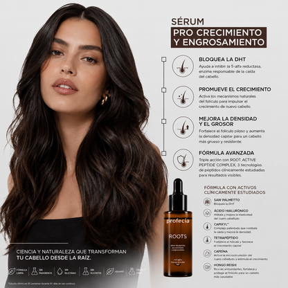 Frasco sérum Roots Profecía alternativa natural al minoxidil