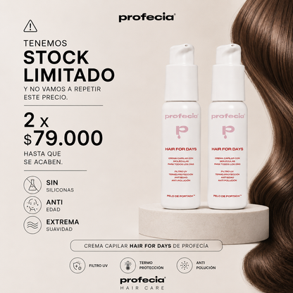 CREMA ANTIEDAD PELO/HAIR FOR DAYS